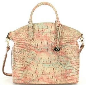 Brahmin Large Duxbury Satchel in Sandstone